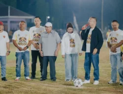 Thomas Mopili Kenalkan Adhan Dambea sebagai Calon Gubernur 2029 pada Pembukaan Bercahaya Cup